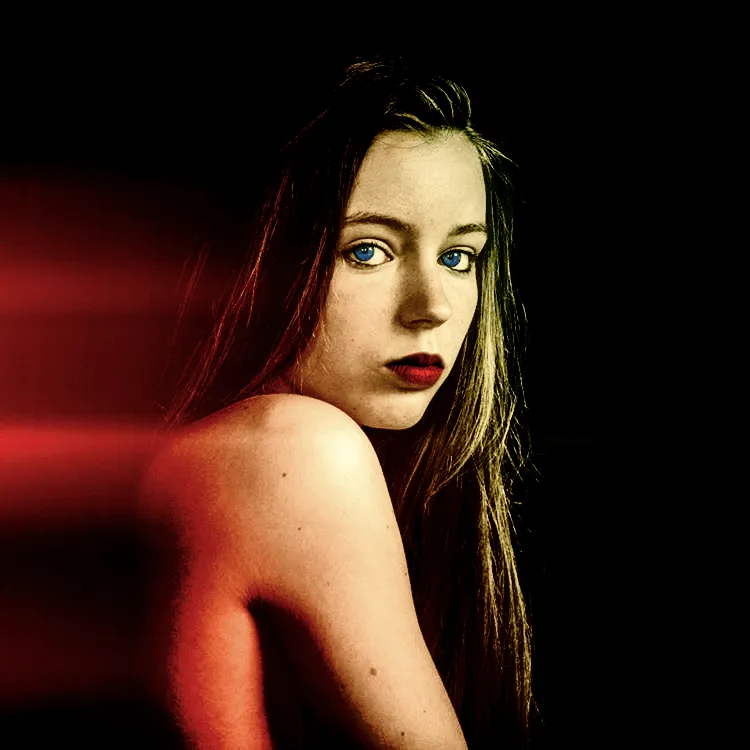 Design digital d’un portrait de Llona